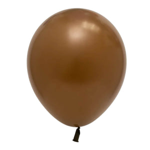 10inch coffee brown latex balloons 10 pack
