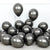10-inch Metallic Chrome Black Latex Balloons 10pk