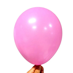 10-inch Standard Colour Latex Balloons 10pk pink