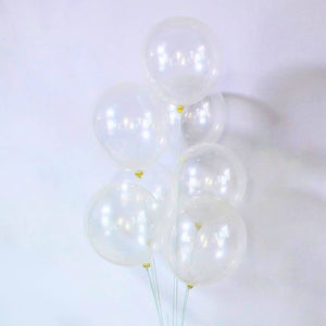 10-inch Clear Latex Balloons 10pk