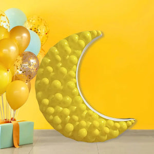 100cm Jumbo crescent moon Shaped Balloon Mosaic Frame