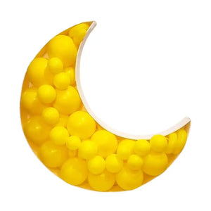 100cm Jumbo Crescent Moon Shaped Balloon Mosaic Frame