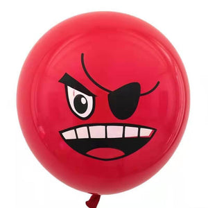 12-inch Colourful Funny Emoji Latex Balloons 10 Pack