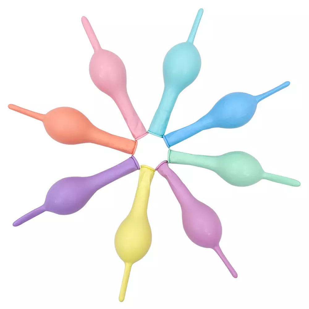 12-inch Pastel Tail Linking Latex Balloons 10pk
