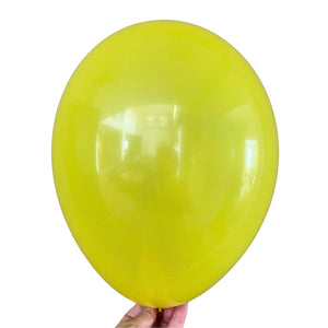 12inch yellow chiffon latex balloons 10 pack party decorations