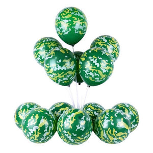 Army Camouflage Latex Balloons 30cm 10pk