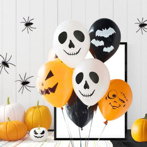 12-inch Assorted Halloween Latex Balloons 8pk