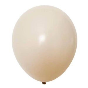 12inch White Sand Latex Balloons 10pk
