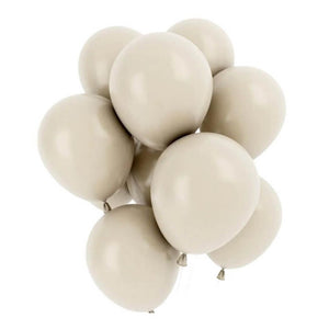 12inch White Sand Latex Balloons 10pk