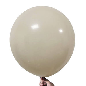 12inch Retro White Sand Latex Balloons 10pk