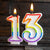 13th birthday party candle table decorations