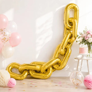 16-inch Gold Chain Link Foil Balloon Garland