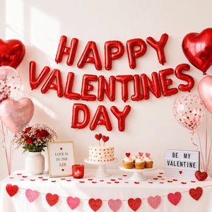 16-inch Red HAPPY VALENTINES DAY Foil Balloon Banner