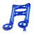 16-inch Blue Double Music Note Foil Balloon