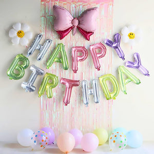 16-inch Crystal Rainbow HAPPY BIRTHDAY Foil Balloon Banner