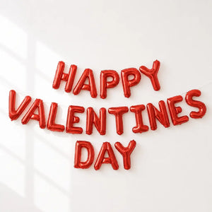 16-inch Red HAPPY VALENTINES DAY Foil Balloon Banner
