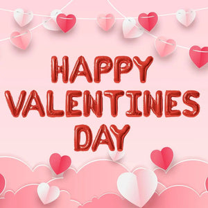 16-inch Red HAPPY VALENTINES DAY Foil Balloon Banner