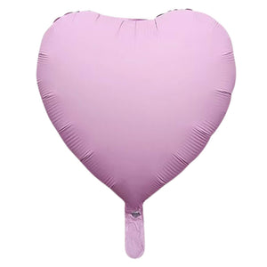 18-inch Matte Pastel purple Heart Foil Balloon party decorationi