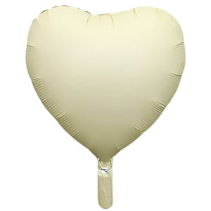 18-inch Matte Pastel yellow Heart Foil Balloon party decorationi