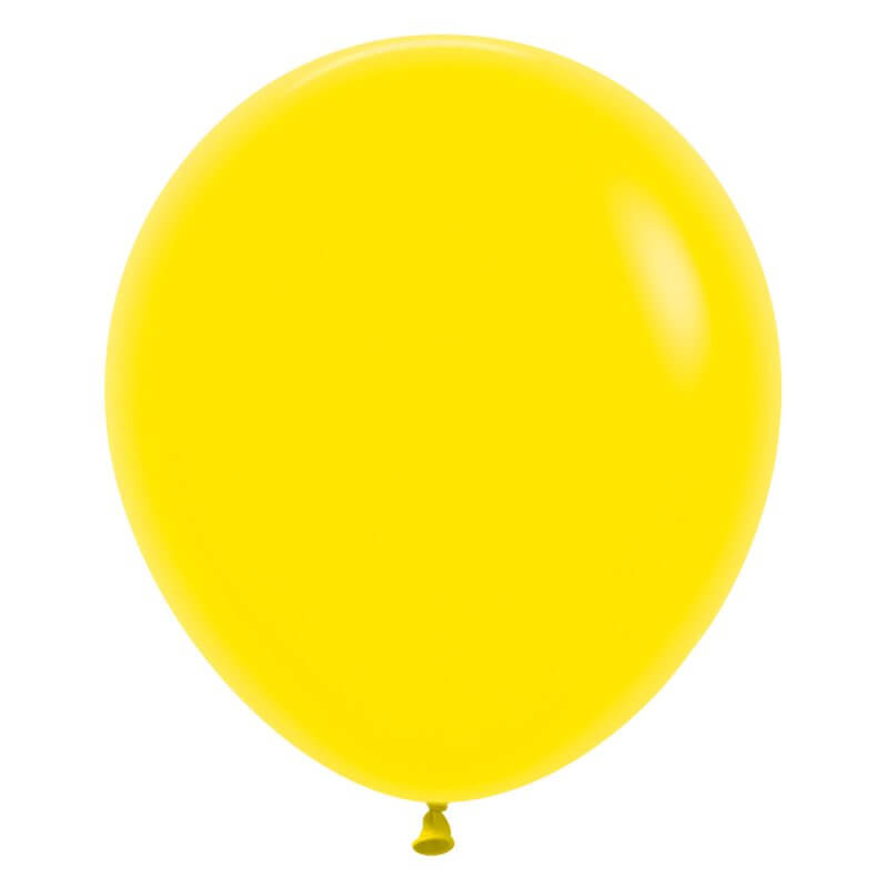 18-inch Yellow Latex Balloon