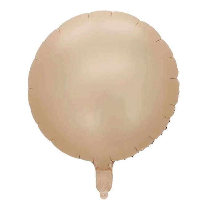 18-inch Matte Caramel Round Foil Balloon