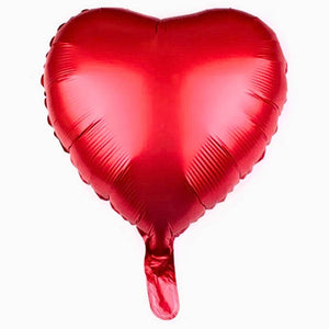18-inch Matte Red Heart Foil Balloon for Valentine’s Day Decoration