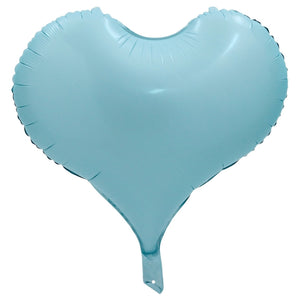 20-inch Large Pastel blue Heart Foil Balloon