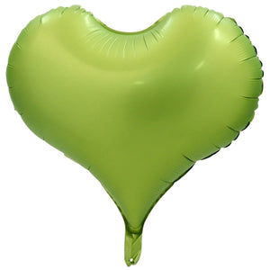 20-inch Large Pastel green Heart Foil Balloon