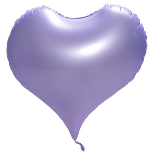 20-inch Large Pastel purple Heart Foil Balloon