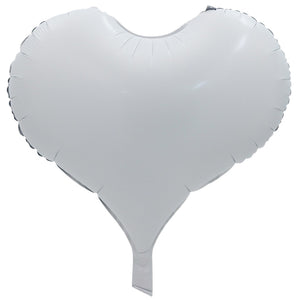 20-inch Large white Heart Foil Balloon