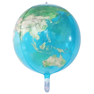 22-inch 3D Planet blue earth Orbz Foil Balloon