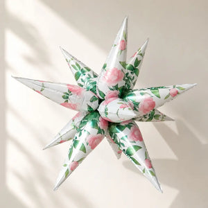 Jumbo 32-inch Rose Burst Star Foil Balloon