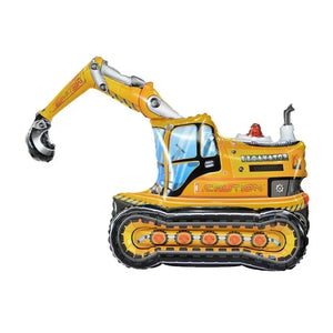 3D Standing Excavator digger Truck air filled Foil Balloon