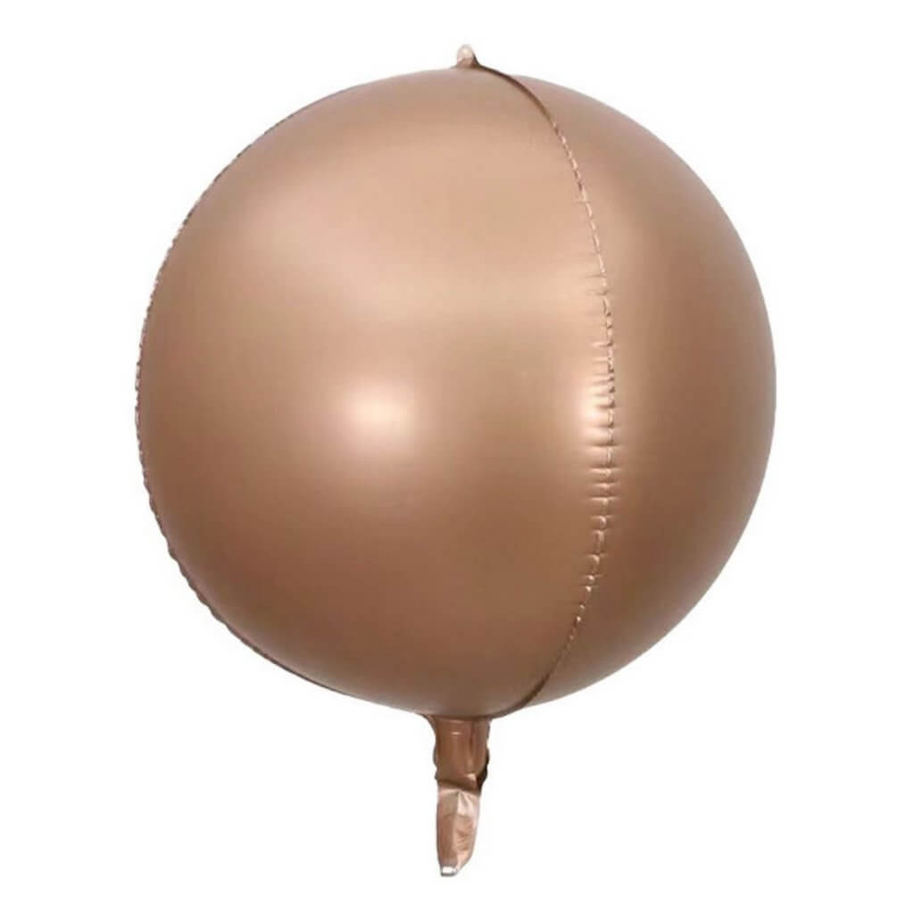 3D ORBZ Matte Chocolate Foil Balloon