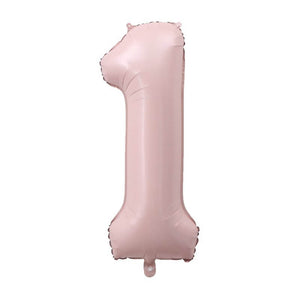 40-inch Jumbo Matte Pink Number 1 Foil Balloon