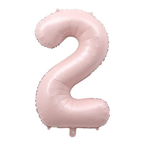 40-inch Jumbo Matte Pink Number 2 Foil Balloon