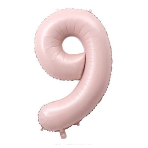 40-inch Jumbo Matte Pink Number 9 Foil Balloon