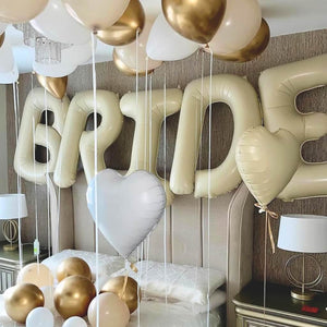 40-inch Jumbo Cream BRIDE Foil Balloon Banner