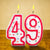 49th birthday candle