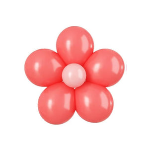 5-inch Daisy Latex Balloon Kit - red