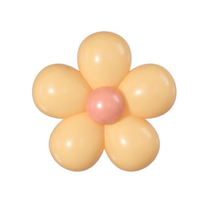 5-inch Retro Vintage Daisy Latex Balloon Kit retro apricot