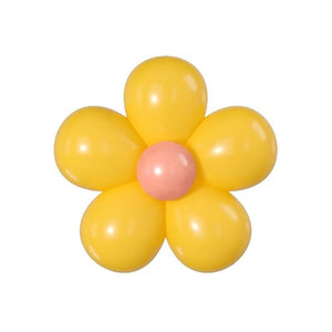 5-inch Retro Vintage Daisy Latex Balloon Kit retro orange