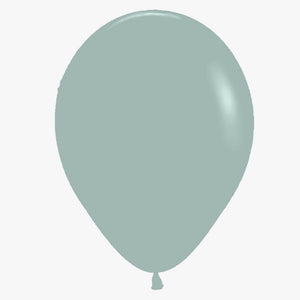 Pack of 10 Pastel Dusk green Latex Balloons – 5-inch or 12-inch party decorations