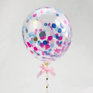 Mini colourful Confetti Balloon Wands 5 pack
