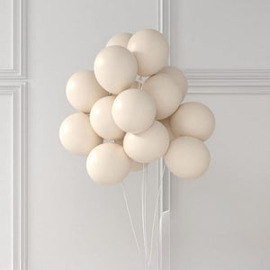 5inch Retro Mini White Sand Latex Balloons 10pk