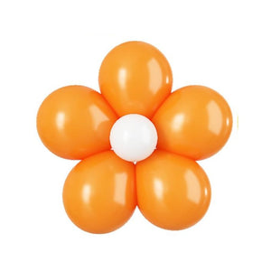 5-inch Daisy Latex Balloon Kit - orange