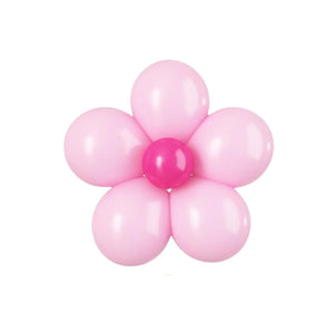 5-inch Daisy Latex Balloon Kit - pink