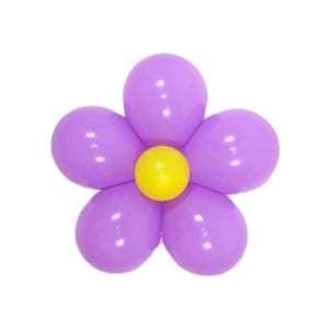 5-inch Daisy Latex Balloon Kit - purple