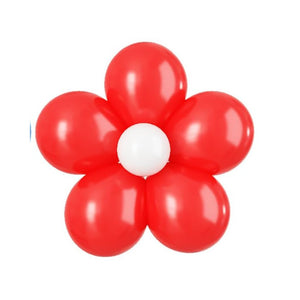 5-inch Daisy Latex Balloon Kit - red