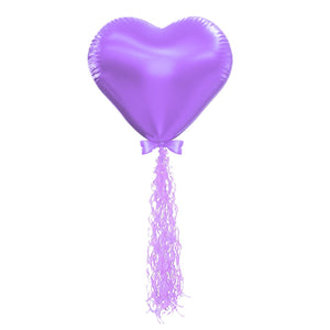 Lilac Paper Spiral Swirl Balloon Tail 88cm